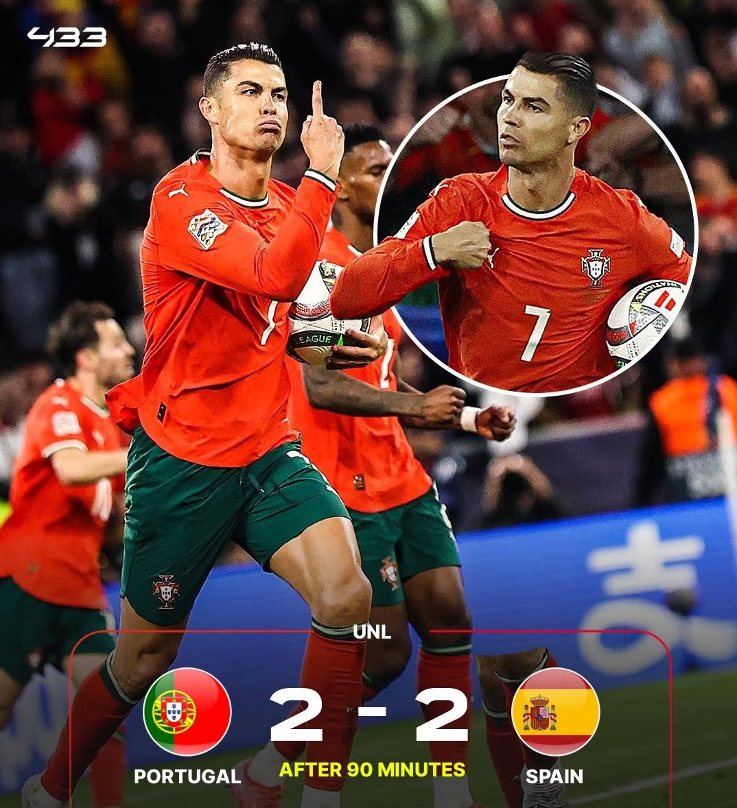 比利时逆转马赛，C罗统治全场